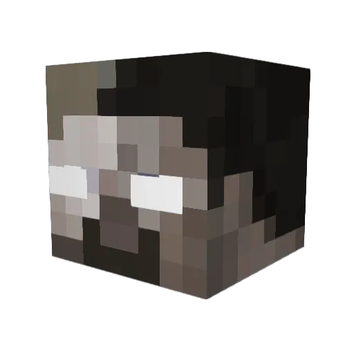 _WhatIsMyName_ Minecraft avatar head, 3D render