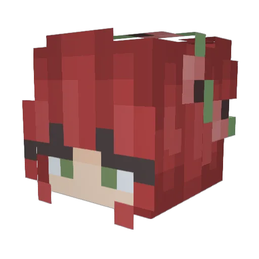 _Whining_Crybaby Minecraft avatar head, 3D render