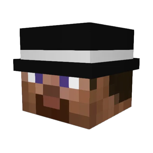 _WhirlWind Minecraft avatar head, 3D render
