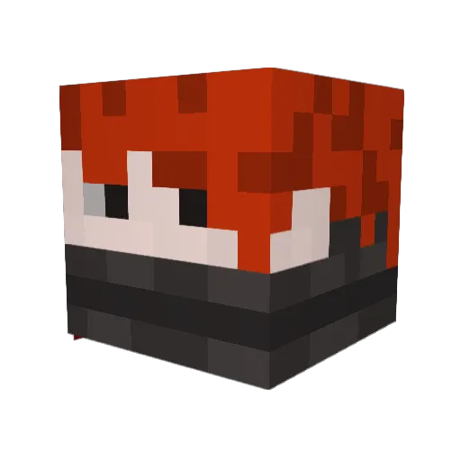 _WhiteNeo_ Minecraft avatar head, 3D render