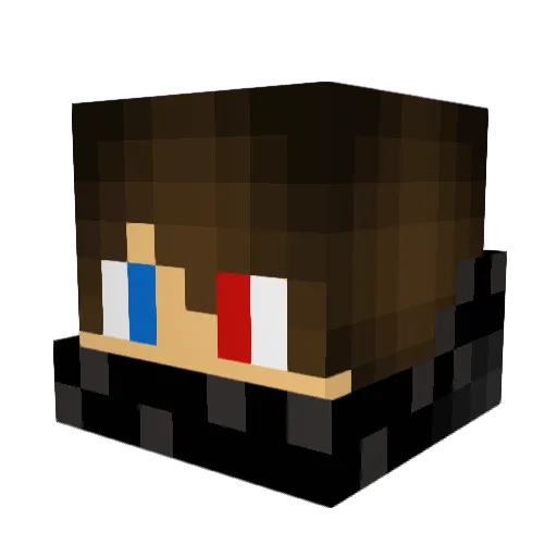 _WhiteShadow__ Minecraft avatar head, 3D render