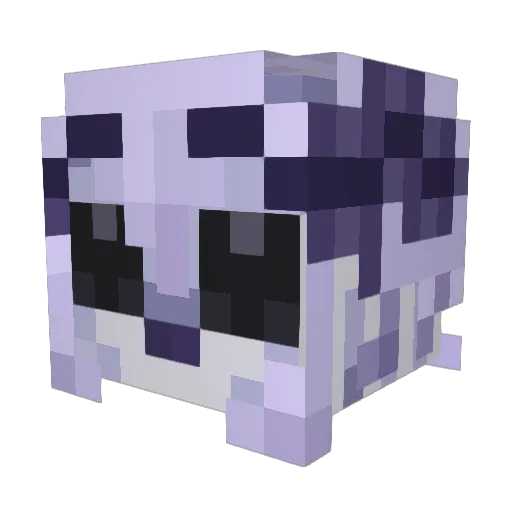 _White_Pumpkin Minecraft avatar head, 3D render