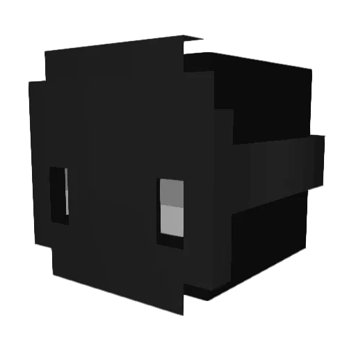 _Whydel Minecraft avatar head, 3D render