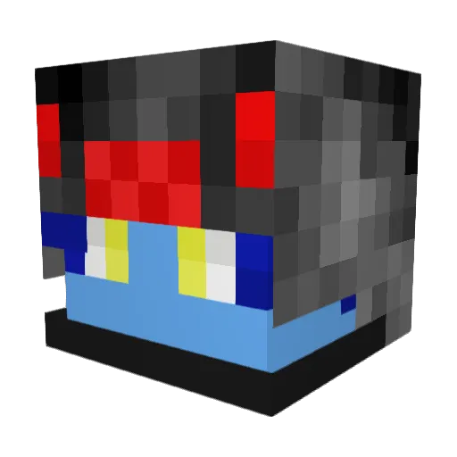 _Widowmaker_ Minecraft avatar head, 3D render
