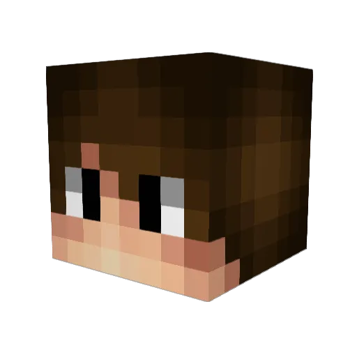 _WildHare_ Minecraft avatar head, 3D render