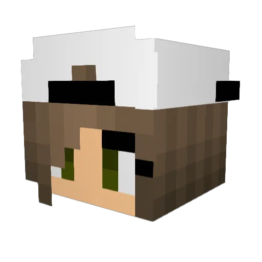 _Williamsburg_ Minecraft avatar head, 3D render