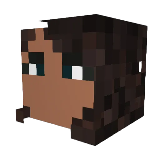 _Willoway_ Minecraft avatar head, 3D render