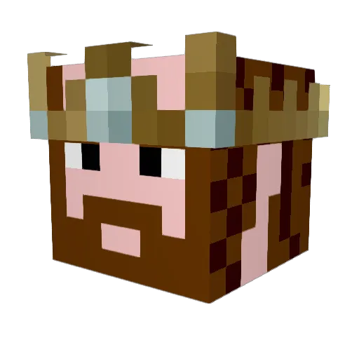 _Windless_ Minecraft avatar head, 3D render