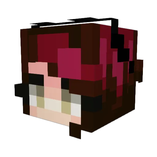 _WindowsVista Minecraft avatar head, 3D render