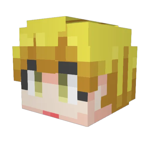 _Winds_ Minecraft avatar head, 3D render