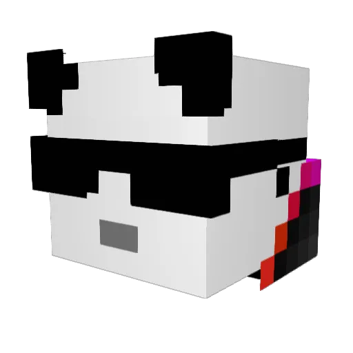 _Wiper_ Minecraft avatar head, 3D render