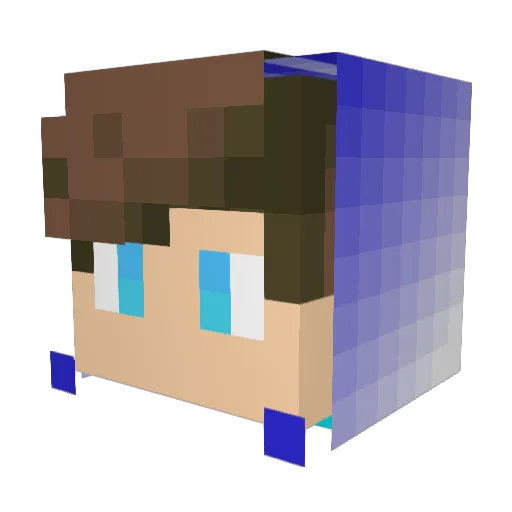 _Witz_ Minecraft avatar head, 3D render