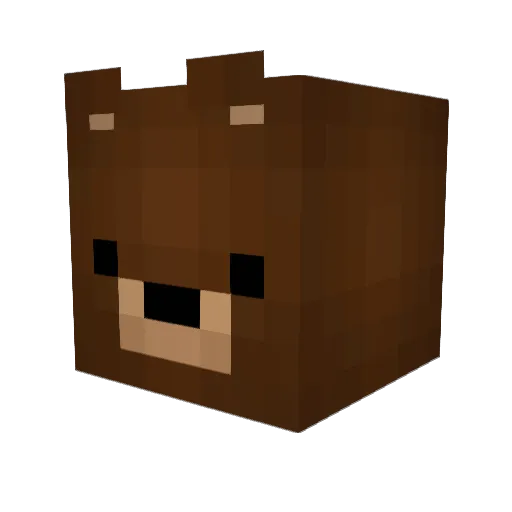 _Wo0t_ Minecraft avatar head, 3D render