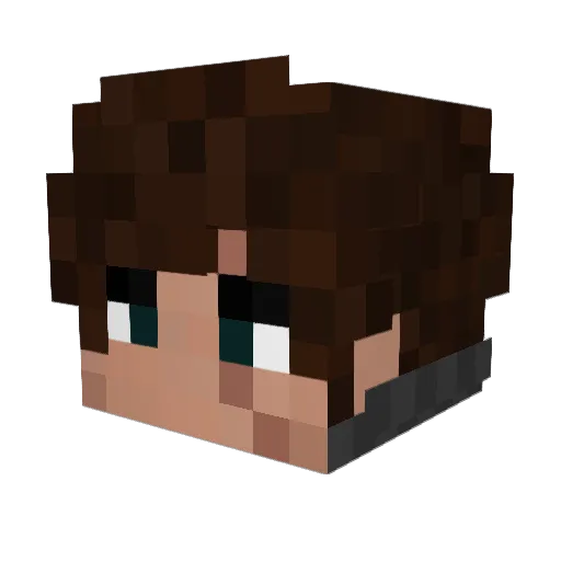 _WolfOfDeath_ Minecraft avatar head, 3D render