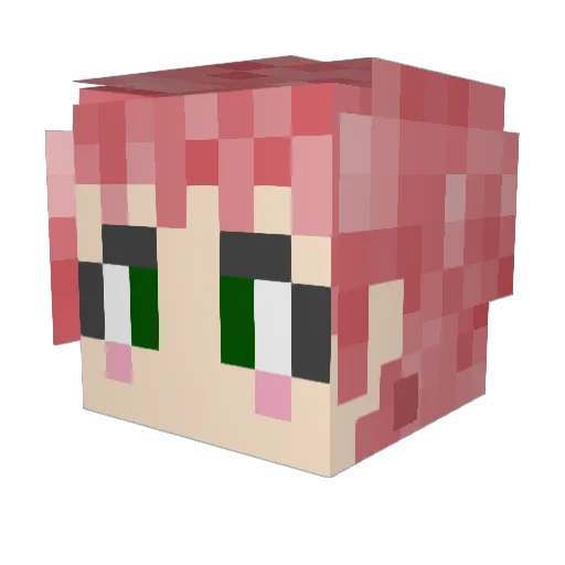 _Woonuz_ Minecraft avatar head, 3D render