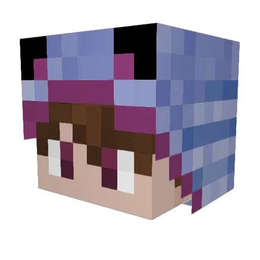 _Wubba_ Minecraft avatar head, 3D render