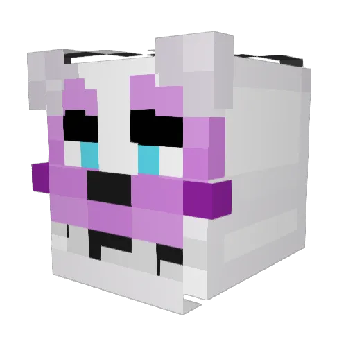 _Wy_ Minecraft avatar head, 3D render