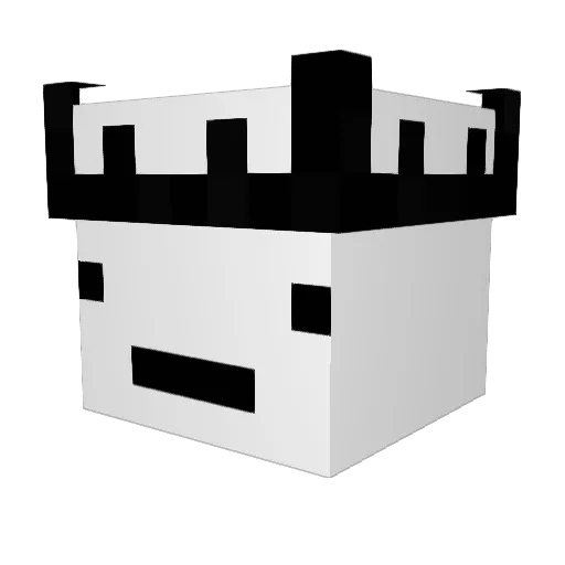 _X7v Minecraft avatar head, 3D render