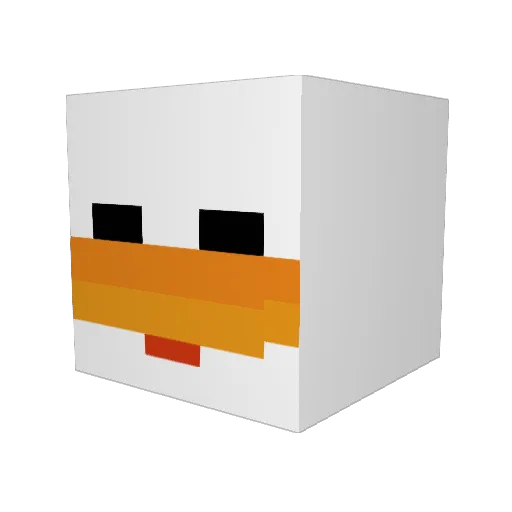 _XCheckmateX_ Minecraft avatar head, 3D render