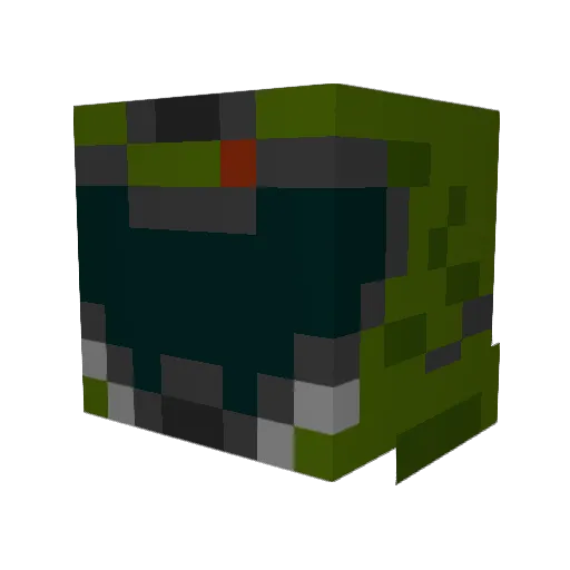 _XIAE_ Minecraft avatar head, 3D render