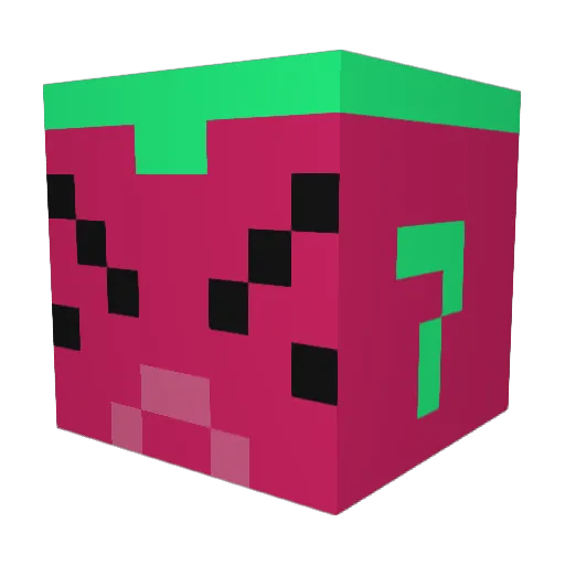 _XJIecc_ Minecraft avatar head, 3D render