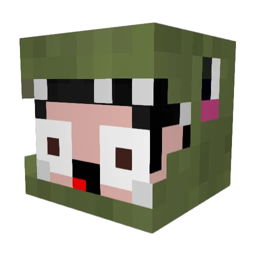 _XJollyX_ Minecraft avatar head, 3D render