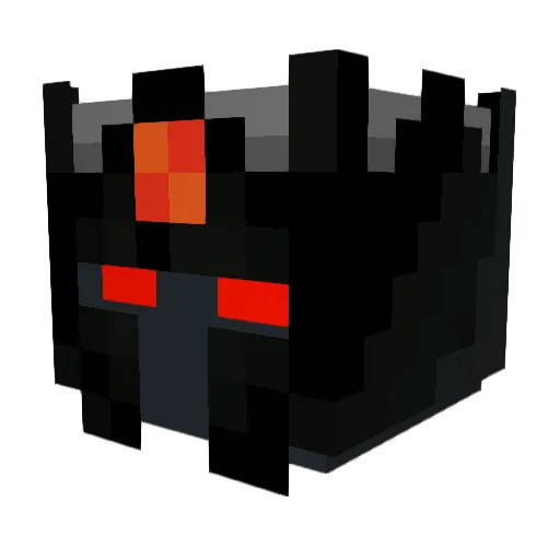 _XMoltenWarrior Minecraft avatar head, 3D render