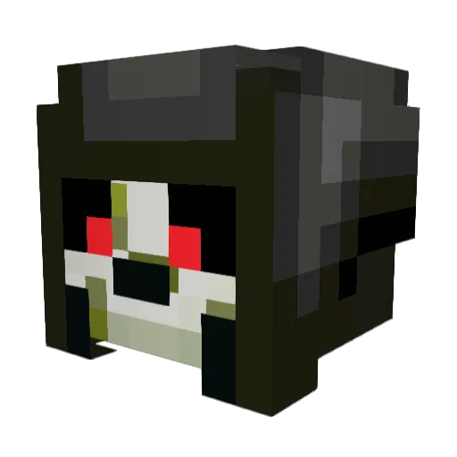 _X_DEATH_X_ Minecraft avatar head, 3D render