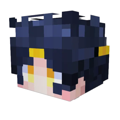 _X_P_ Minecraft avatar head, 3D render