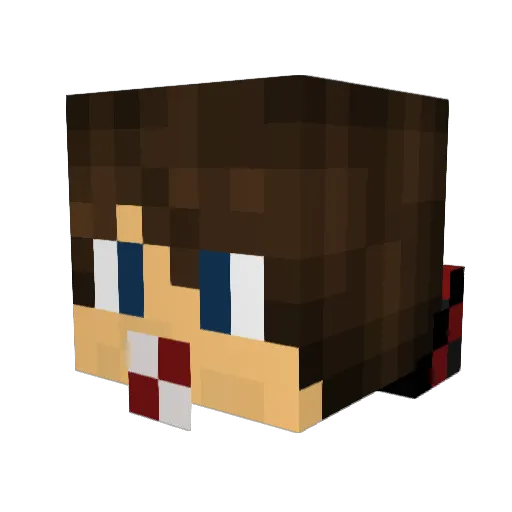 _X_SHOT_X_ Minecraft avatar head, 3D render