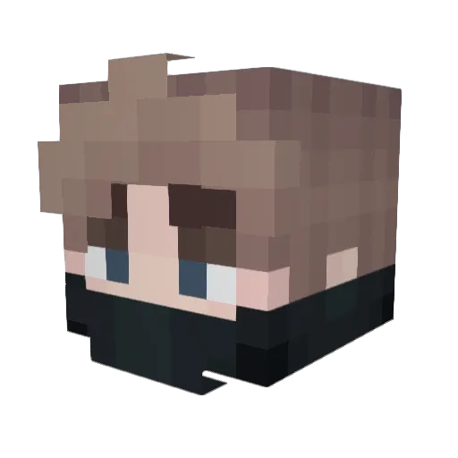 _X_Shogun_X_ Minecraft avatar head, 3D render