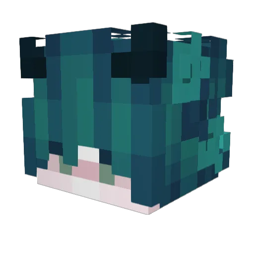 _XaHTeP_ Minecraft avatar head, 3D render