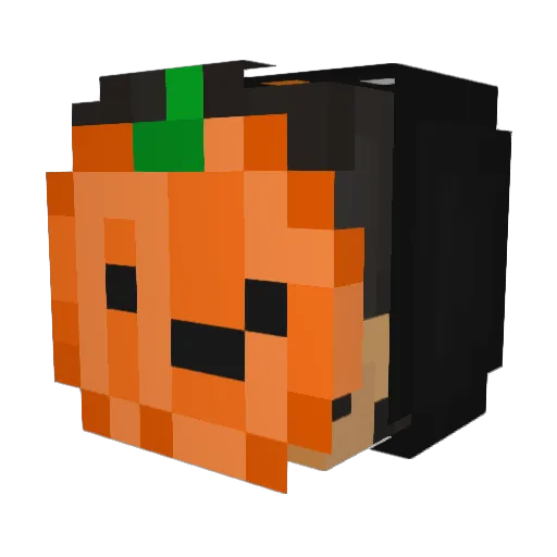 _Xacku_ Minecraft avatar head, 3D render