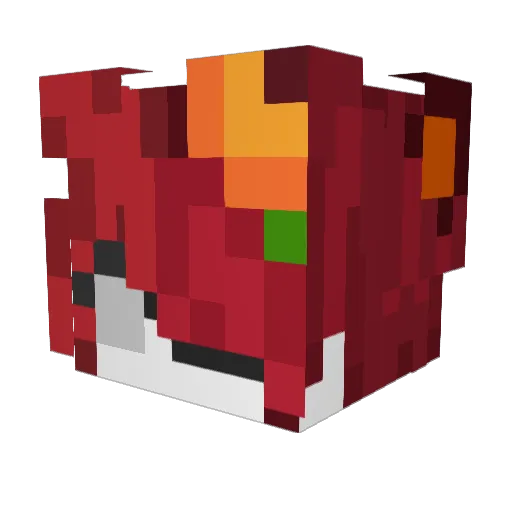 _XanderA Minecraft avatar head, 3D render