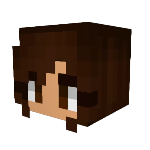 _Xazaki_ Minecraft avatar head, 3D render
