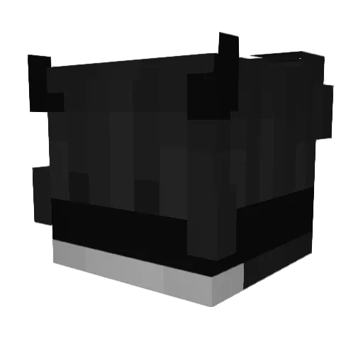 _Xcomek Minecraft avatar head, 3D render