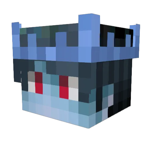 _Xeqi Minecraft avatar head, 3D render