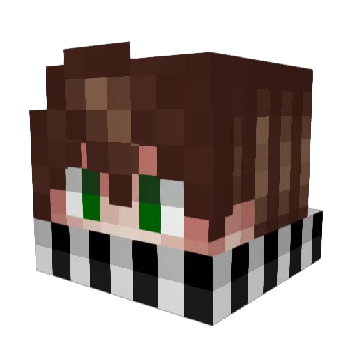 _Xeth_ Minecraft avatar head, 3D render