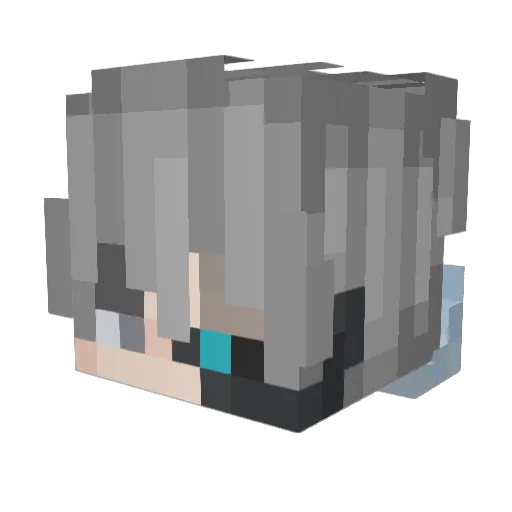 _Xevioc Minecraft avatar head, 3D render