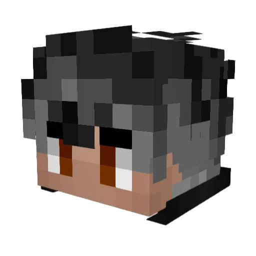 _Xface_ Minecraft avatar head, 3D render