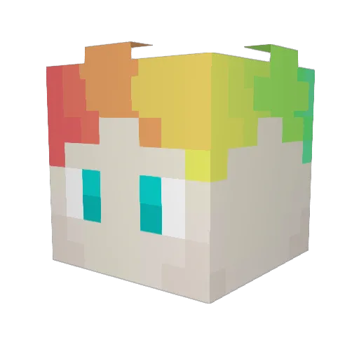 _Xiggy_ Minecraft avatar head, 3D render