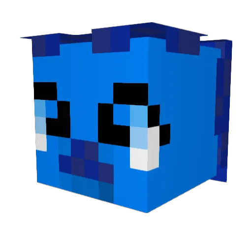 _Xinef Minecraft avatar head, 3D render