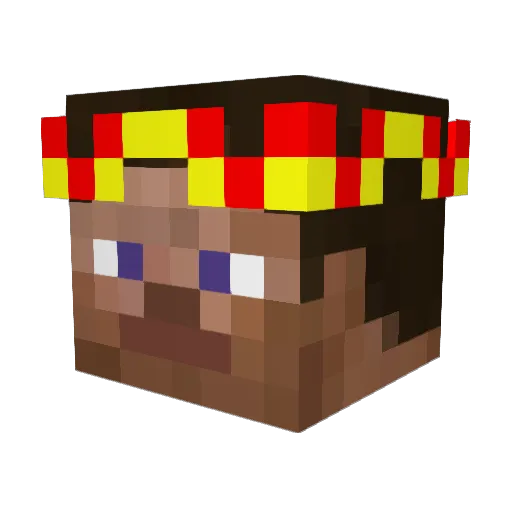 _XingChenDaHai_ Minecraft avatar head, 3D render