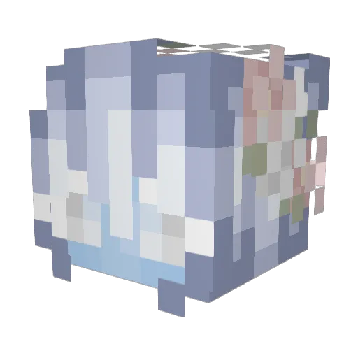_Xme Minecraft avatar head, 3D render