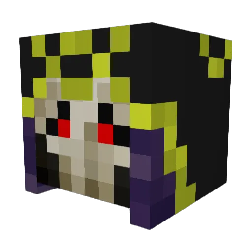 _XnC_ Minecraft avatar head, 3D render