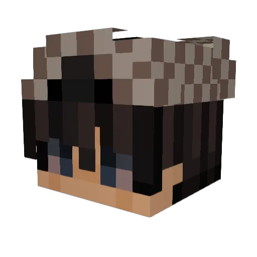 _Xndi_ Minecraft avatar head, 3D render