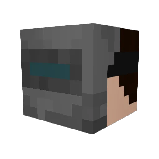 _Xnopyt Minecraft avatar head, 3D render