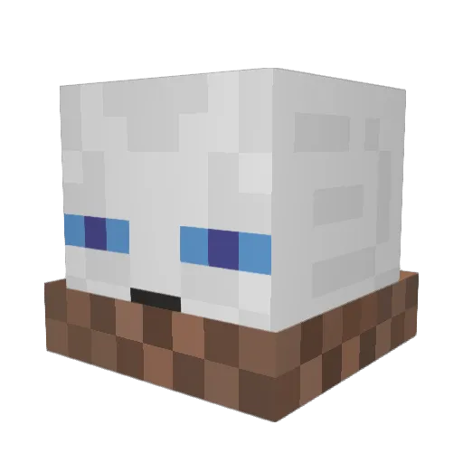_Xtemp Minecraft avatar head, 3D render