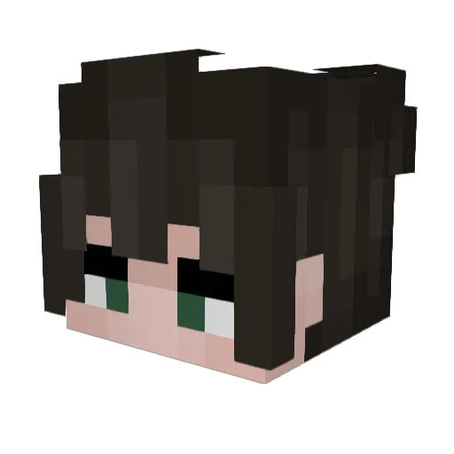_Xternal Minecraft avatar head, 3D render