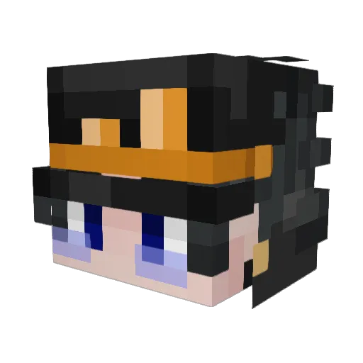 _Xubis_ Minecraft avatar head, 3D render